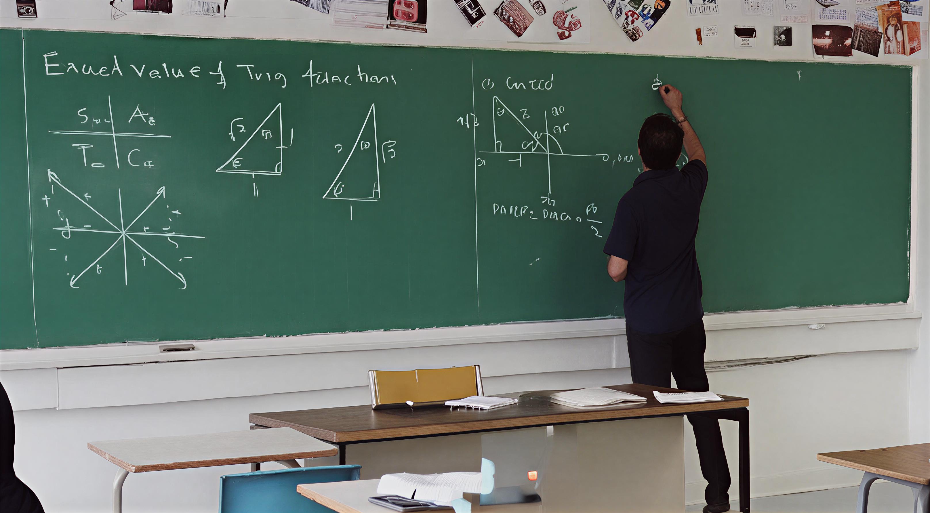AJ Yusufzai teaching math in his classroom